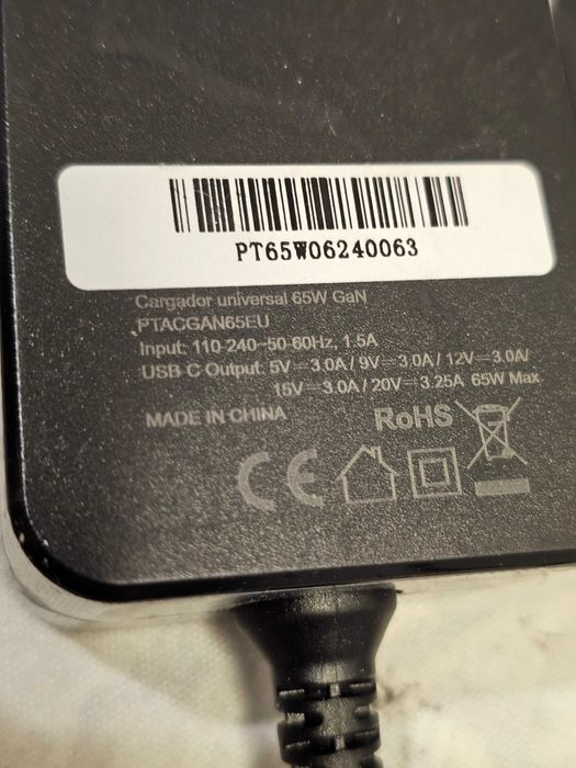 Incarcator tip C PD 65W 20V 3.5A 15V 12V 9V 5V