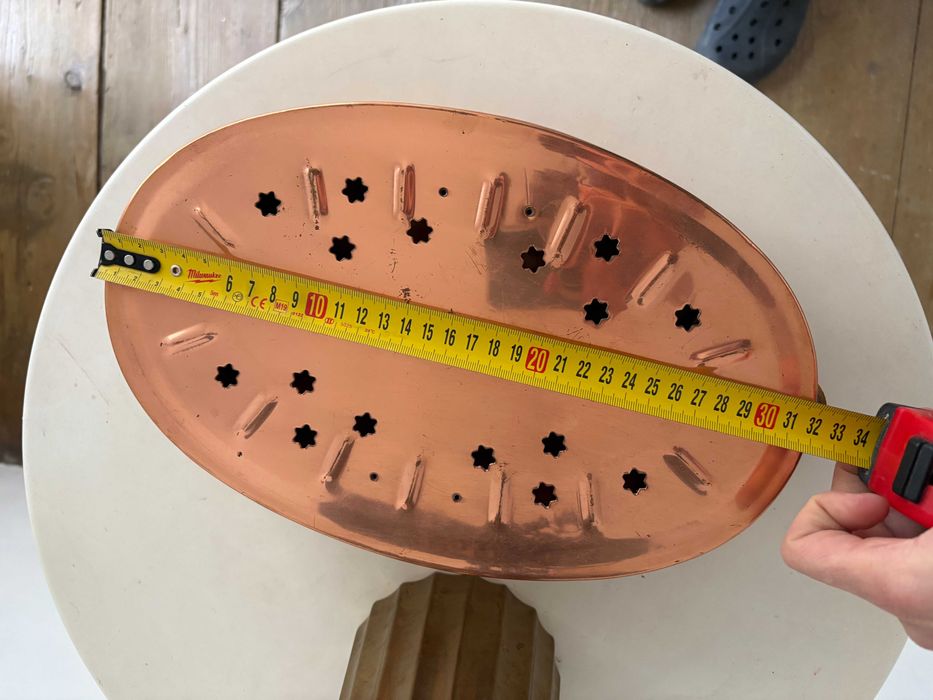 Rechaud / încălzitor mâncare din cupru, Elveția, nou