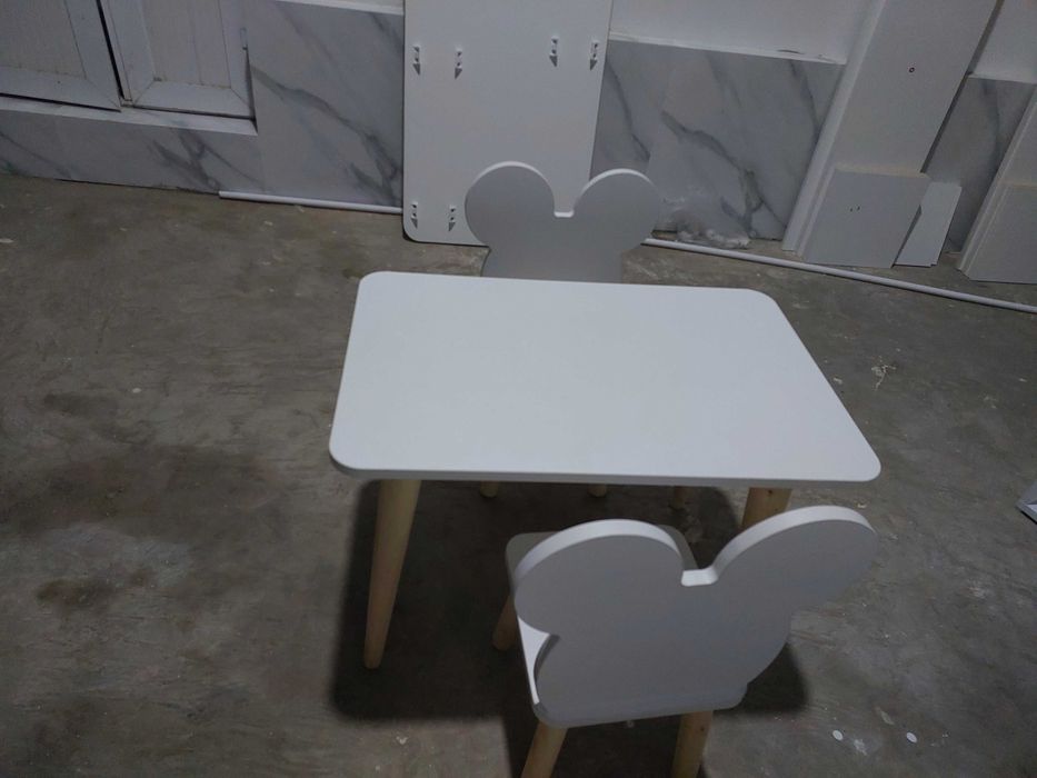 Детский стол и стул , набор детской мебели boxcha va maktab 1-3 sinfla