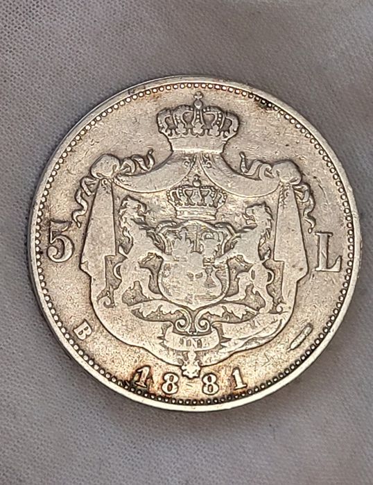 Monede 5 lei 1880/1881/1882/1883/1906 argint Carol l bani vechi