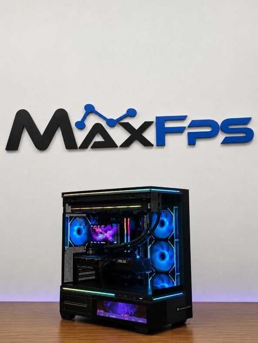 Геймърски компютър! Ryzen 7 9800X3D / 32 GB RAM / RX 9070XT / NVMe 1TB / Чисто Нов!  Гаранция!