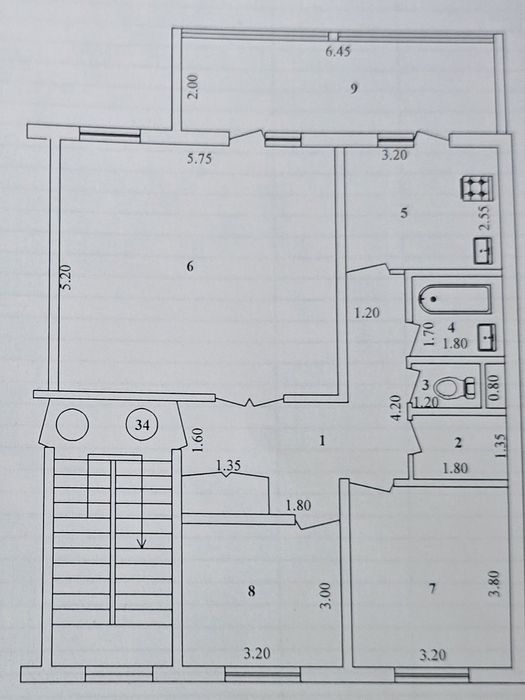 Продаётся своя 3х комнатная квартира ТУЗЕЛЬ 1