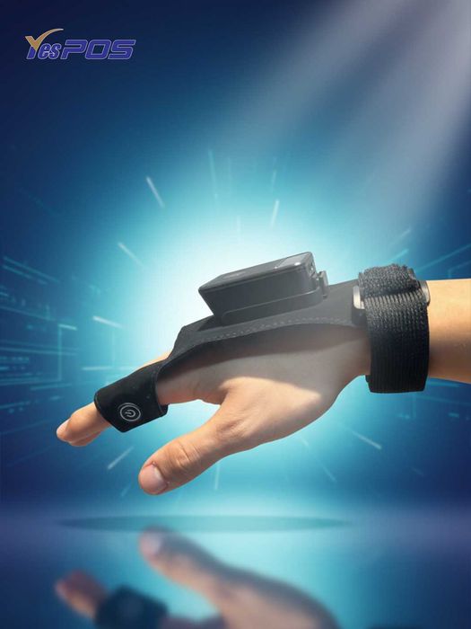 Беспроводной Bluetooth сканер штрих-кода, ручная портативная перчатка