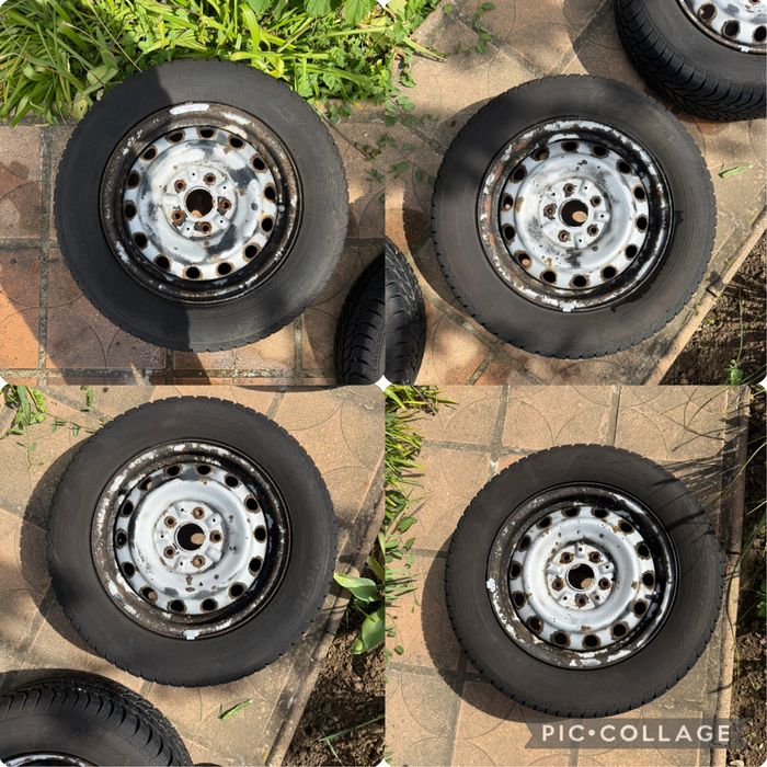 Зимен комллект гуми с железни джанти 15цола за Toyota 5x114.3mm