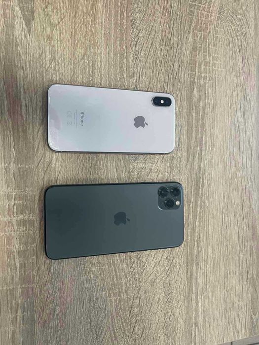 2  iPhone-а в отлично състояние – 11 Pro Max 256 GB + X  256 GB