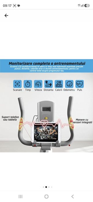 Bicicleta spinning ca nouă