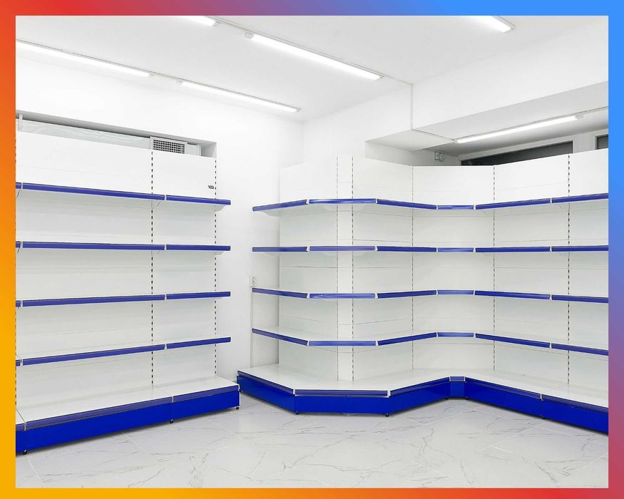 Стеллаж металлический сборный, полка стеллаж, полка металлическая pats