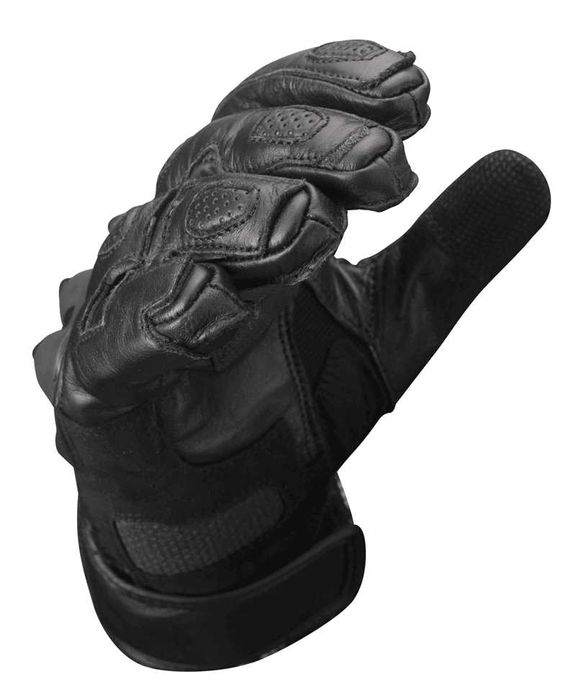 Mănuși Moto Piele Lungi PES cu Protecții TPU, Touchscreen, Negru