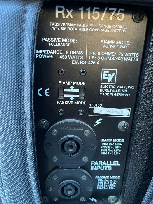 Carucior Electro Voice Rx115, ca noi cu huse