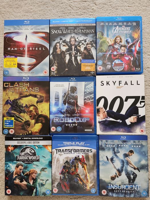 Оригинални Blu-Ray  и DVD от лична колекция на Английски език