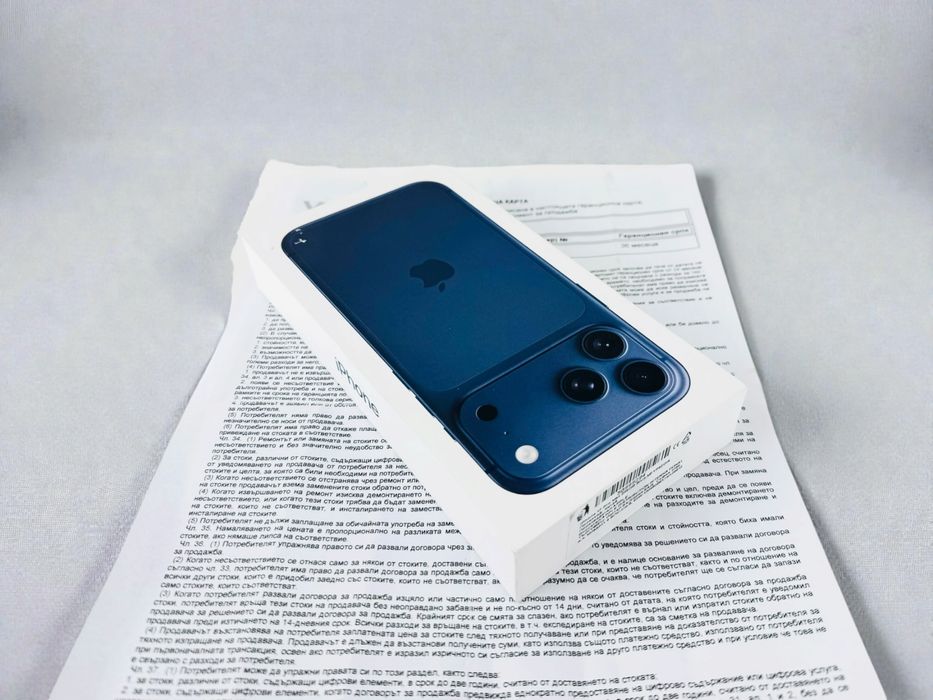 ЧИСТО НОВ! Apple iPhone 17 Pro Max 256GB Deep Blue 3г. Гаранция!