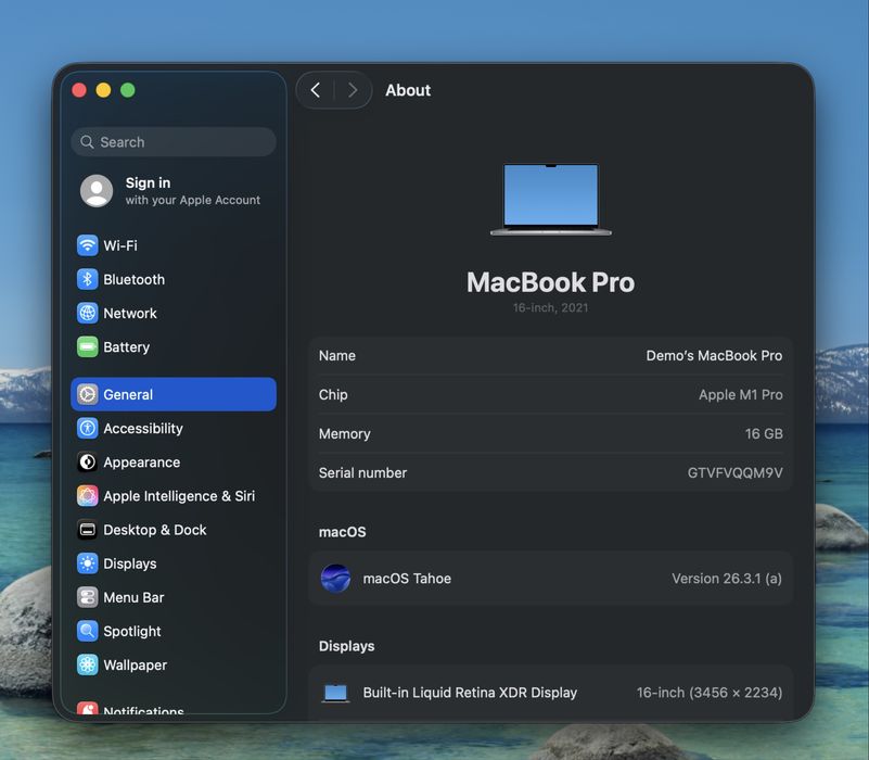 Apple Macbook Pro 16” M1 Pro 2021 16GB RAM 512GB SSD