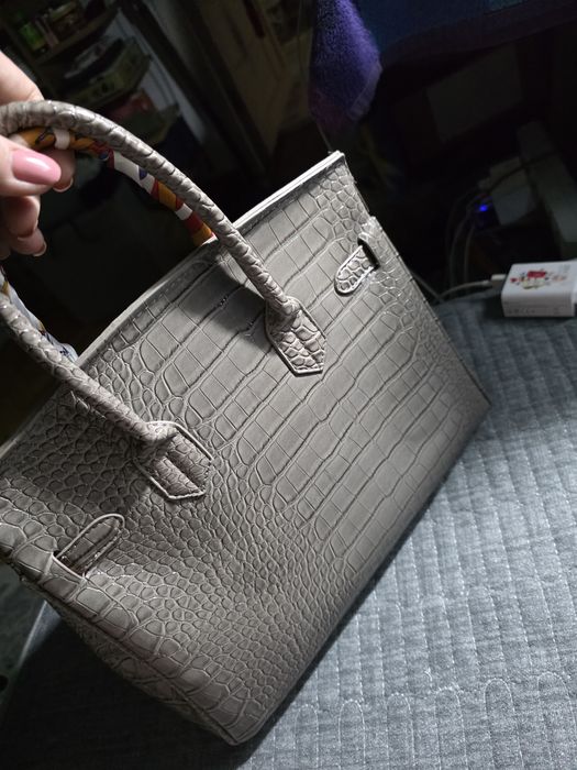 Сумка женская серая hermes