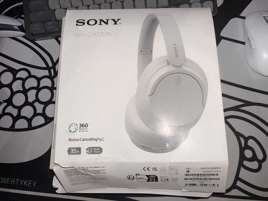 Casti albe Sony WH-CH720N