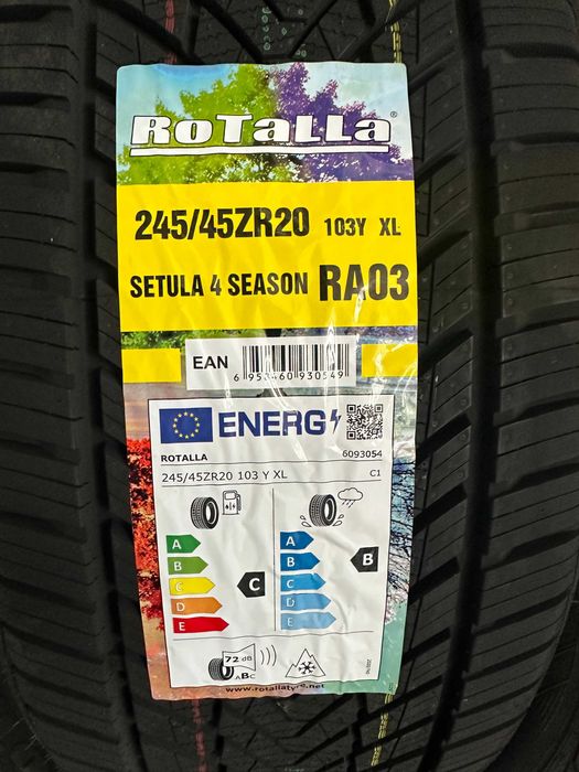 Нови всесезонни ROTALLA SETULA 4 SEASON RA03 245/45R20 103Y XL НОВ DOT