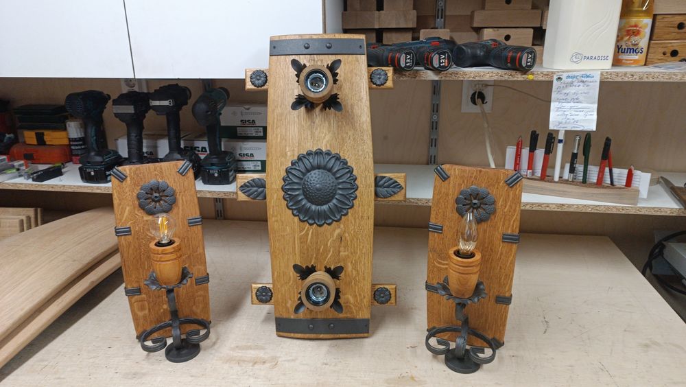 Лампи, абажур, крушки, полюлей, аплици, дървени лампи,ръчна изработка