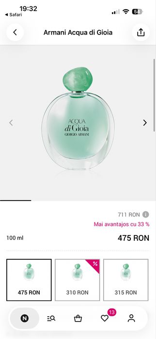 Parfum Acqua di Gioia 100 ml