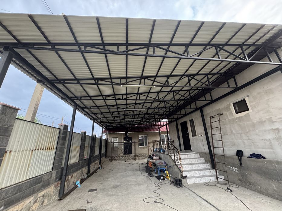 Навес ворота сварочные услуги