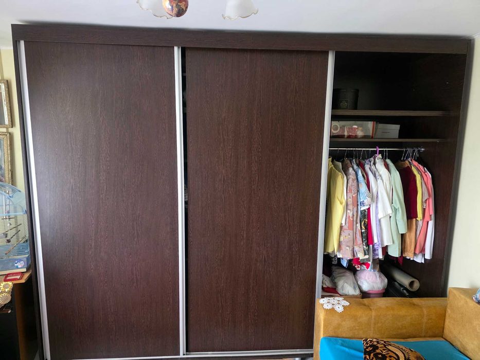 Dulap, sifonier 3 usi glisante, culoare wenge