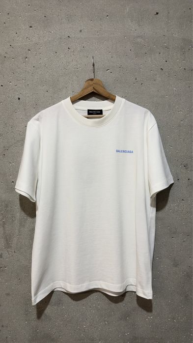 Tricou oversize balenciaga alb premium