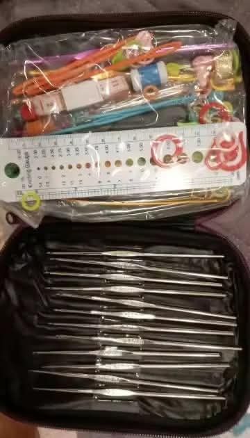 Комплект аксесоари за плетене, 58 части, алуминиеви куки – Пълен сет з