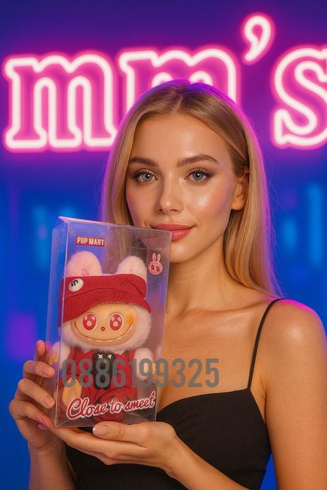 Розово Лабубу MM’s Лимитирана серия Labubu Limited Edition