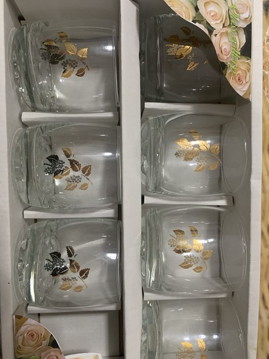 Бокалы стекло для воды и соков