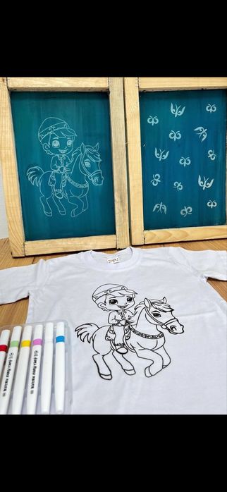 Футболка раскраска