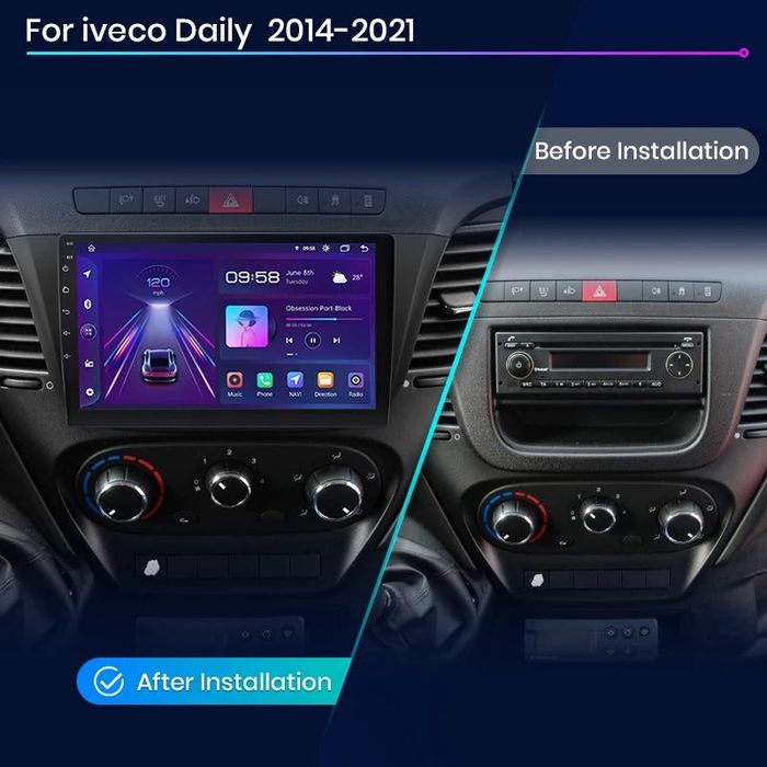 Iveco Daily 2014-2021 Мултимедия Навигация Android