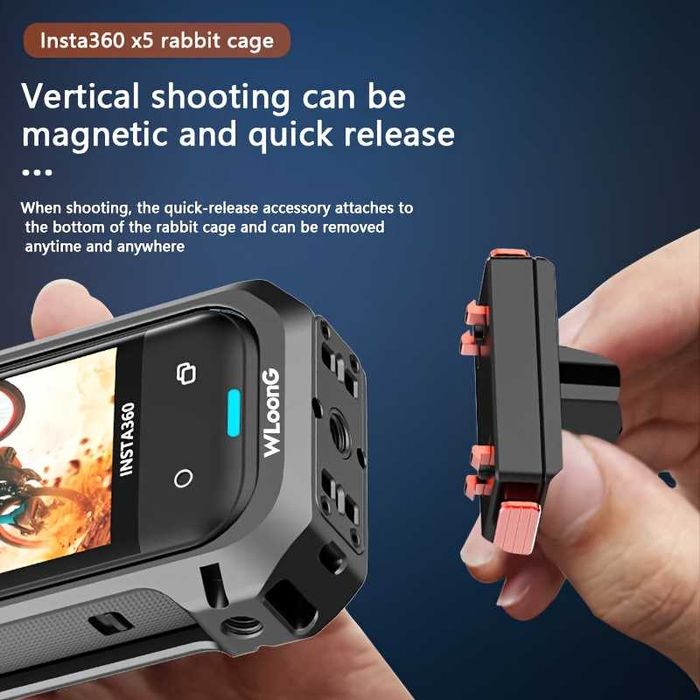 Cadru metalic frame de protectie pentru camere de actiune Insta360 X5