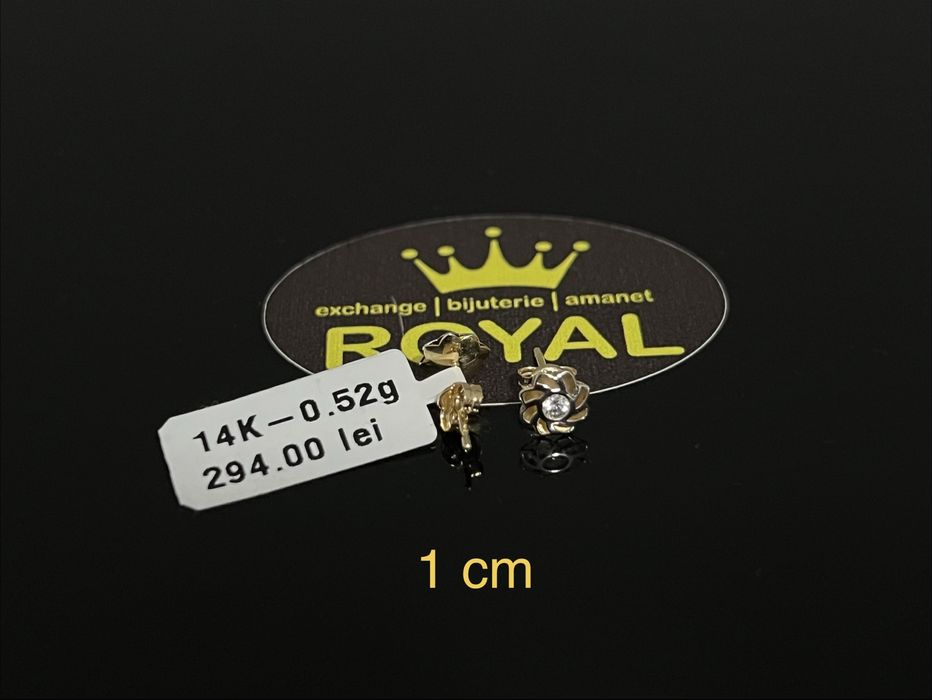 Bijuteria Royal CB : Cercei dama aur nou 14k 0,52gr