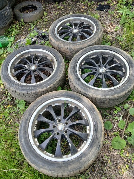 Jante aliaj bmw r20 cu anvelope 265/45/20 stare buna