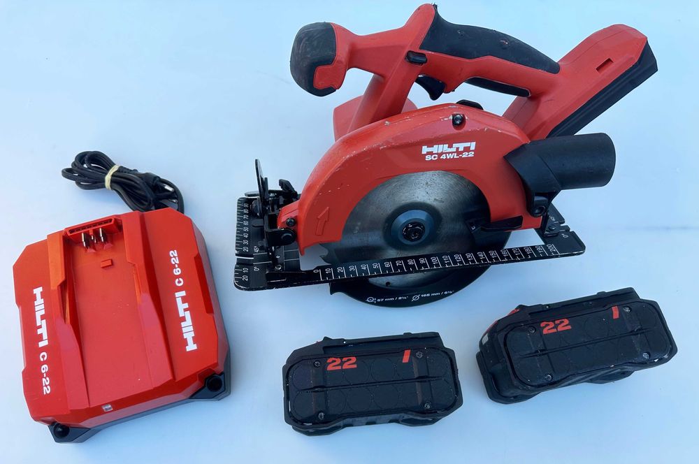 Hilti SC 4WL-22 Nuron - Акумулаторен ръчен циркуляр за дърво 2x22 5.10