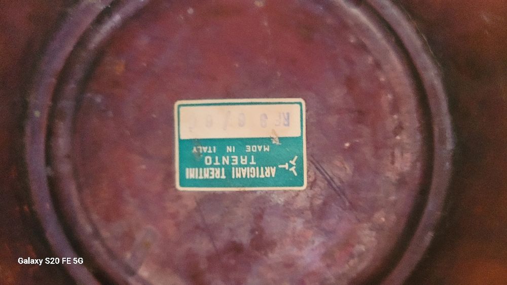 Ръчно изработена голяма медна кана,стомна от Италия