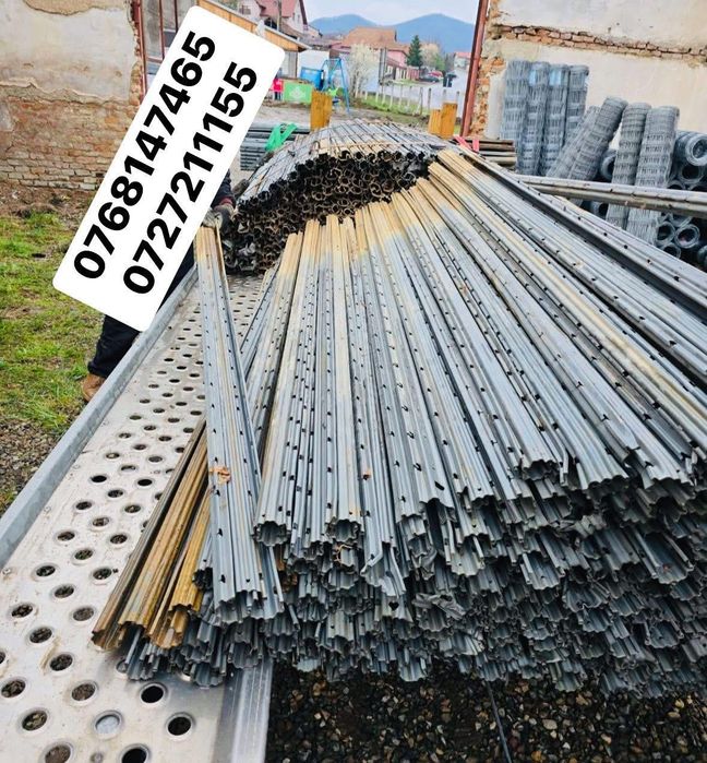 Stalpi spaleri 2.4m zincați, 2mm