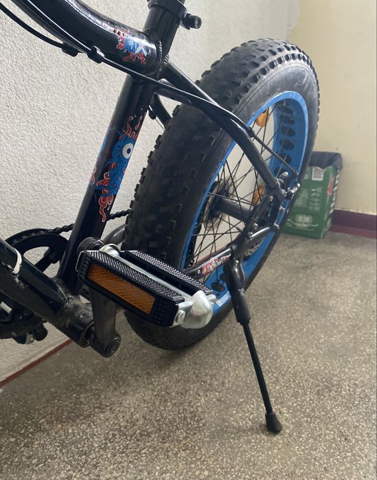 Bicicletă Monster Rider Fat Bike, Roti 20 inch, varianta cu jante albastre