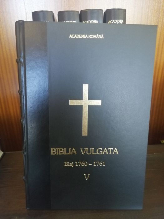 Biblia Vulgata Blaj 1760-1761 Volumele I-V Academia Romana