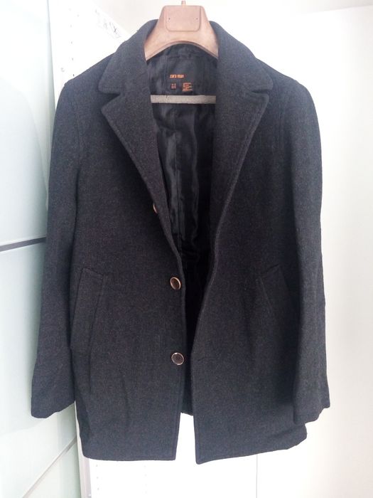 Zara MAN - Scurta groasa din lana. Jacheta. Geaca. Trench. Noua.