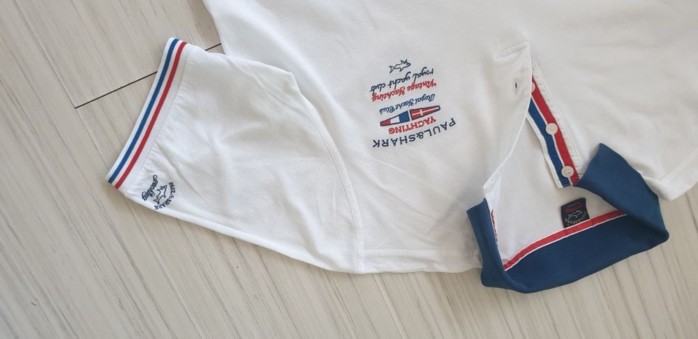 Paul & Shark Yachting Pique Cotton Italy Mens Size L ОРИГИНАЛНА Мъжка Тениска!