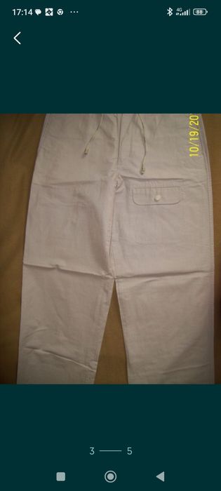 Pantaloni cauciucați damă Esprit măr L