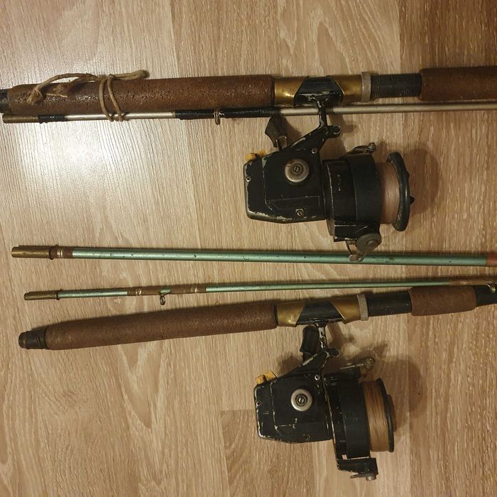 Ретро    въдици  с макари