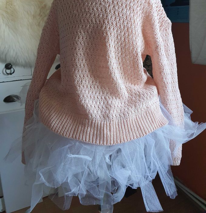 Fustita tutu culoare alba marimea 128