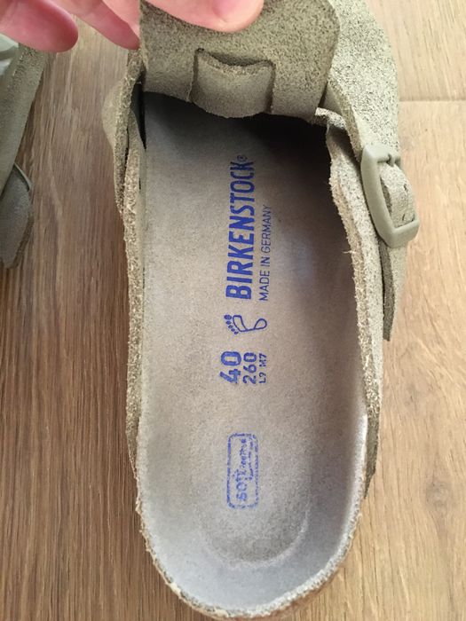 Saboti Birkenstock marimea 40 din piele naturala purtati foarte putin