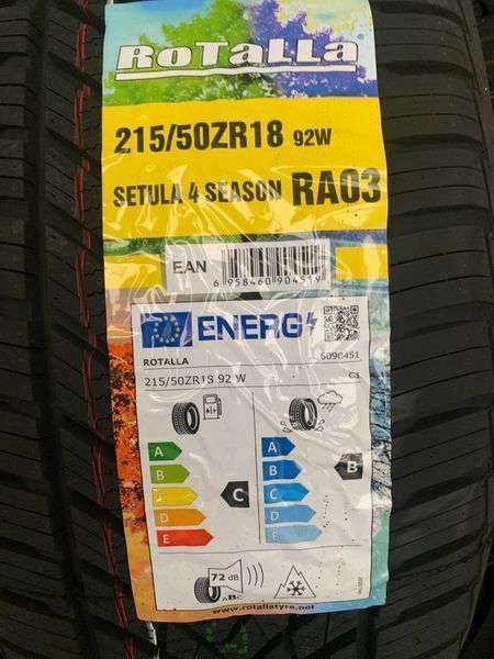 Нови всесезонни гуми ROTALLA SETULA 4 SEASON 215/50R18 92W НОВ DOT