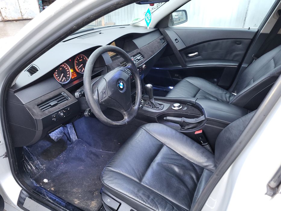 Interior piele neagra incalzit bmw e60