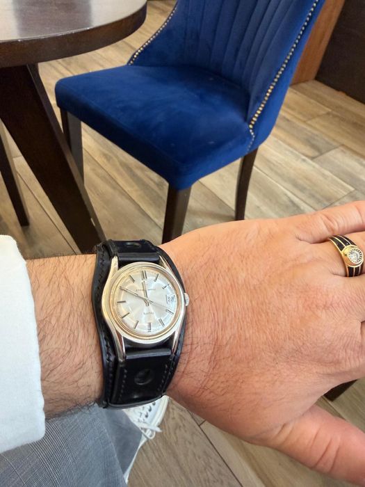 Ceas ETERNA elvețian vintage mecanic, aur, 2 curele