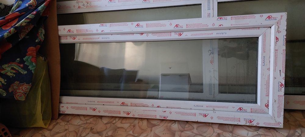 Пластиковое окно с дверью