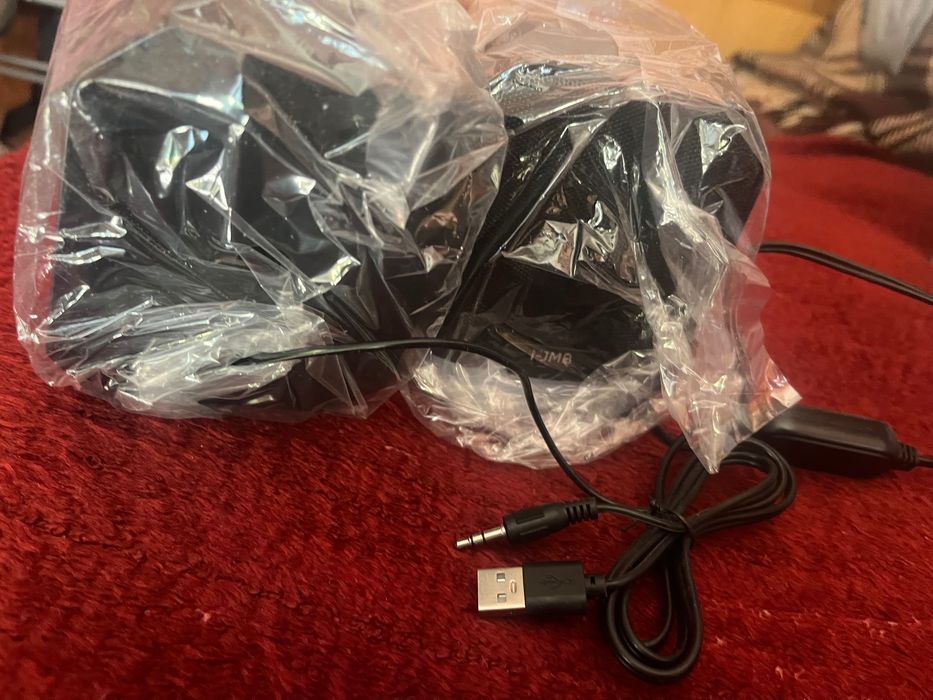 6W геймърски високоговорители с USB и RGB LED светлина 1.2 м