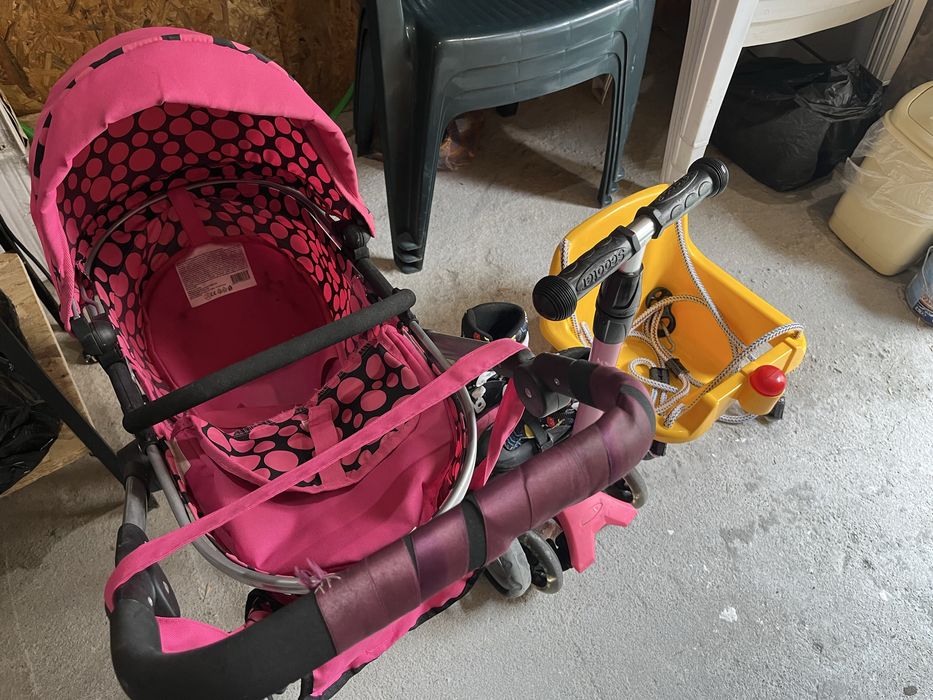 Детска люлка тротинетка количка и кънки