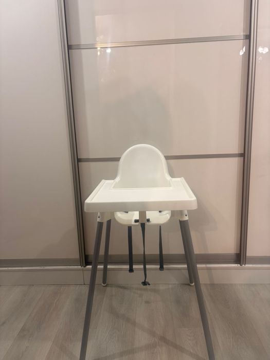 IKEA Антилоп белый детский стульчик